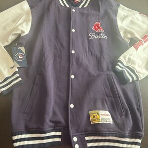 NWT Boston Red Sox cooperstown collection varsity jacket sweatshirt blue men’s